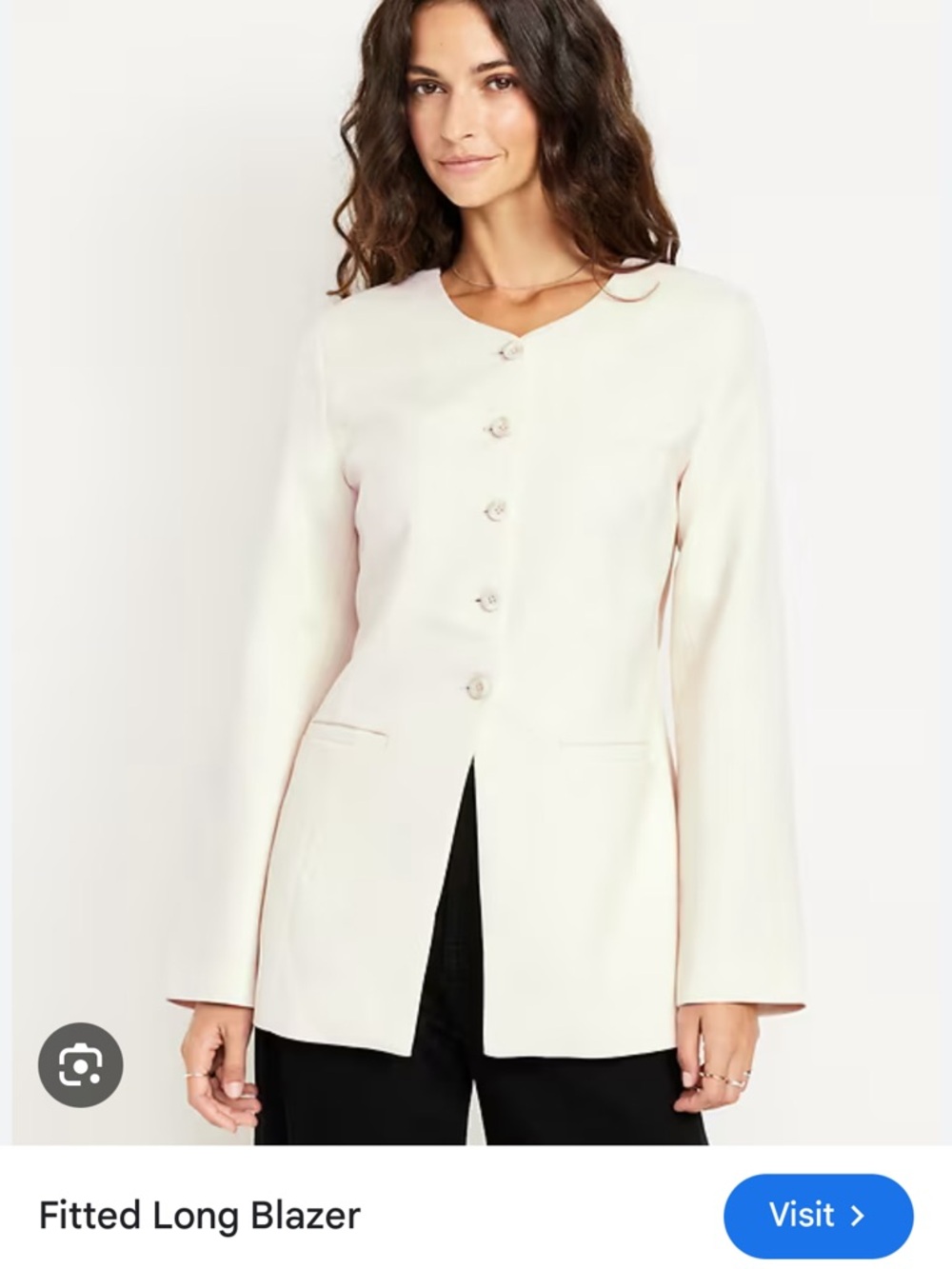 🆕with tags Old Navy fitted long line blazer XL